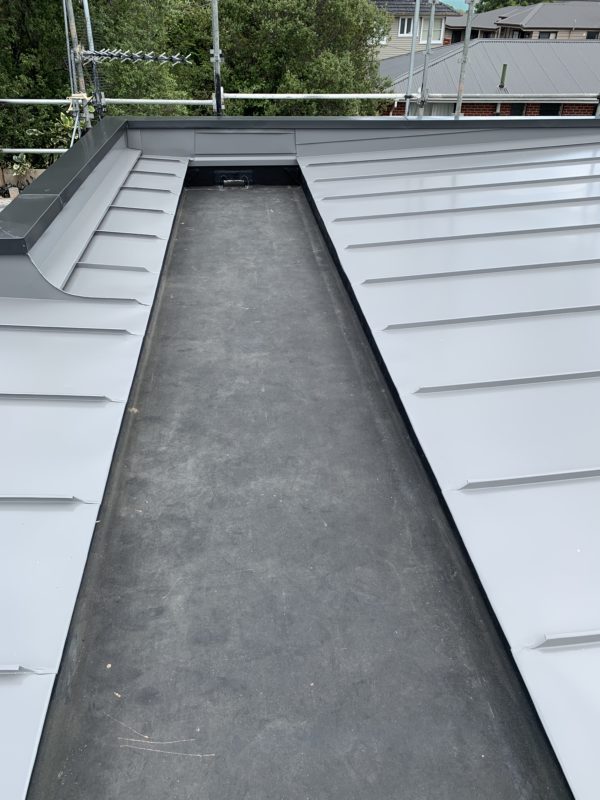 Standing seam steel roof